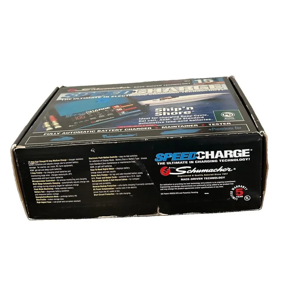 Schumacher SSC-1500A 6V/12V Ship ‘N Shore Auto & Marine Battery Charger Open Box